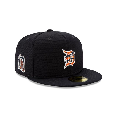 Blue Detroit Tigers Hat - New Era MLB 2021 Spring Training 59FIFTY Fitted Caps USA1472905